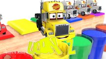 LEARN COLORS with Mack Truck for Babies - Cars Educational Video - Bus Superheroes for Kids