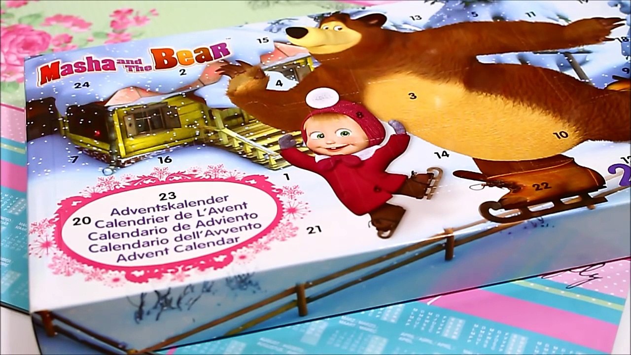 Mascha und der Bär Adventskalender | 24 Adventskalender Türchen auspacken | 9999 Dinge