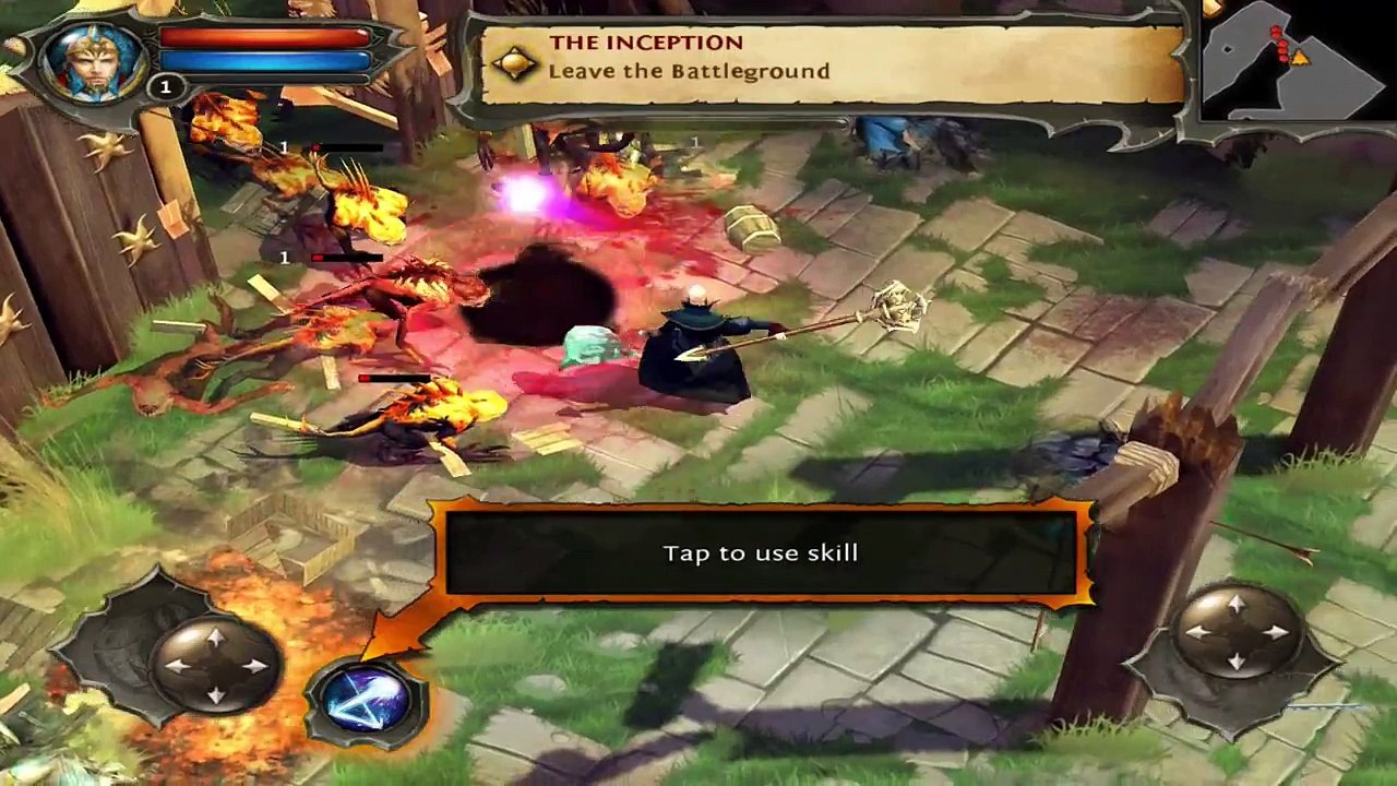 Dungeon Hunter 4 Gameplay on iPad 4- WarMage
