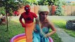 Frozen Elsa and Spiderman Pool party with disney princesses and bad baby! Superhero Compilation