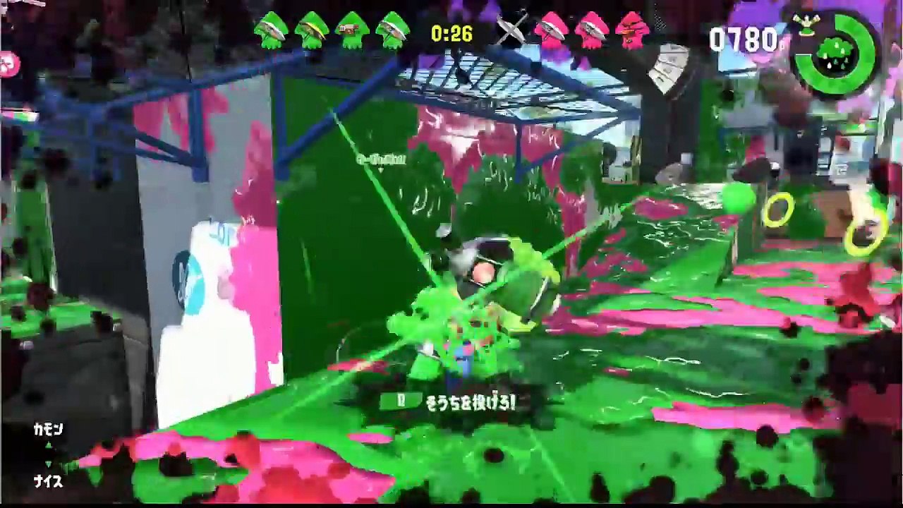 【スプラトゥーン2】新武器パラシェルター使ってみた！傘！