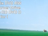 USB20 External Toshiba TSL632 8x DVD RW DL Slim Burner Drive Read write CD DVD Drive
