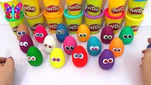 15 huevos sorpresa de plastilina play doh en español con juguetes sorpresa para aprender los colores