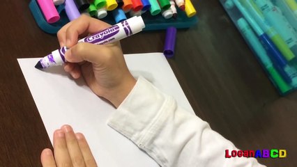 Learning ABC Phonics drawing using color markers full version A-Z