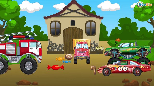 Мультики про МАШИНКИ в Городе. Монстр трак Сборник 60 Минут Все серии подряд