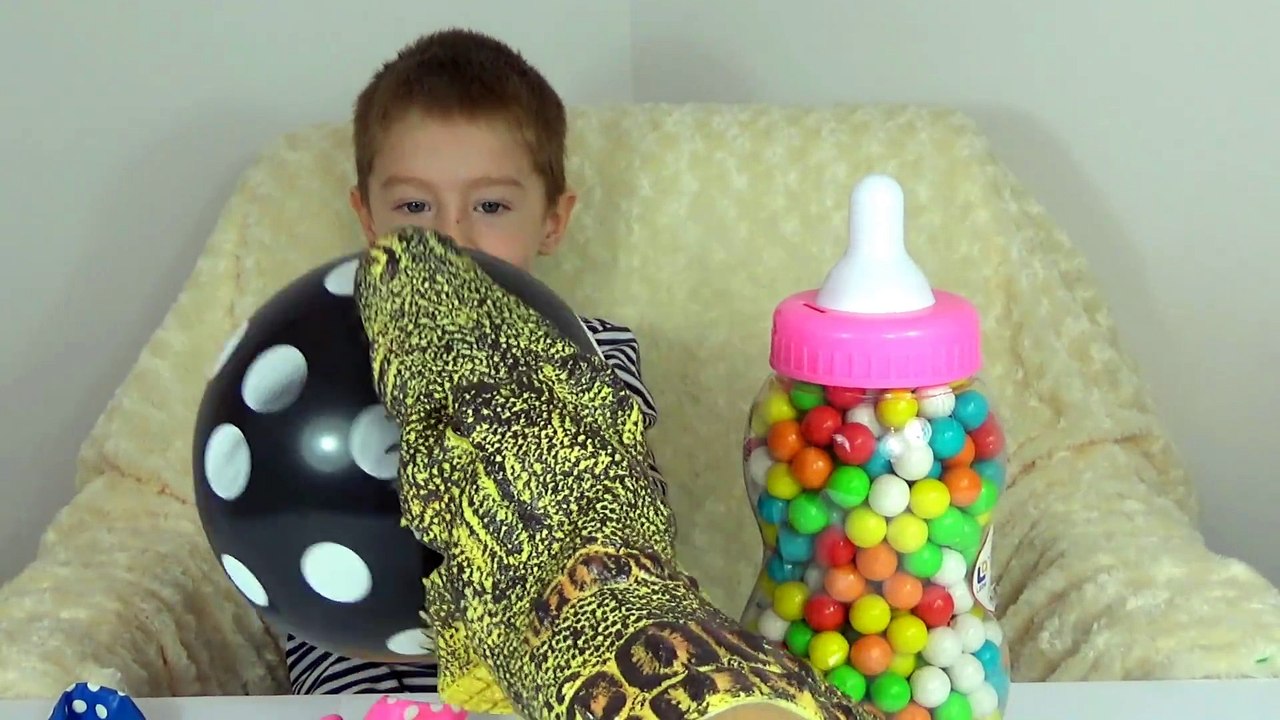 Real baby crying with balloons JOHNY JOHNY YES PAPA family nursery song Little Babies Rhyme videos