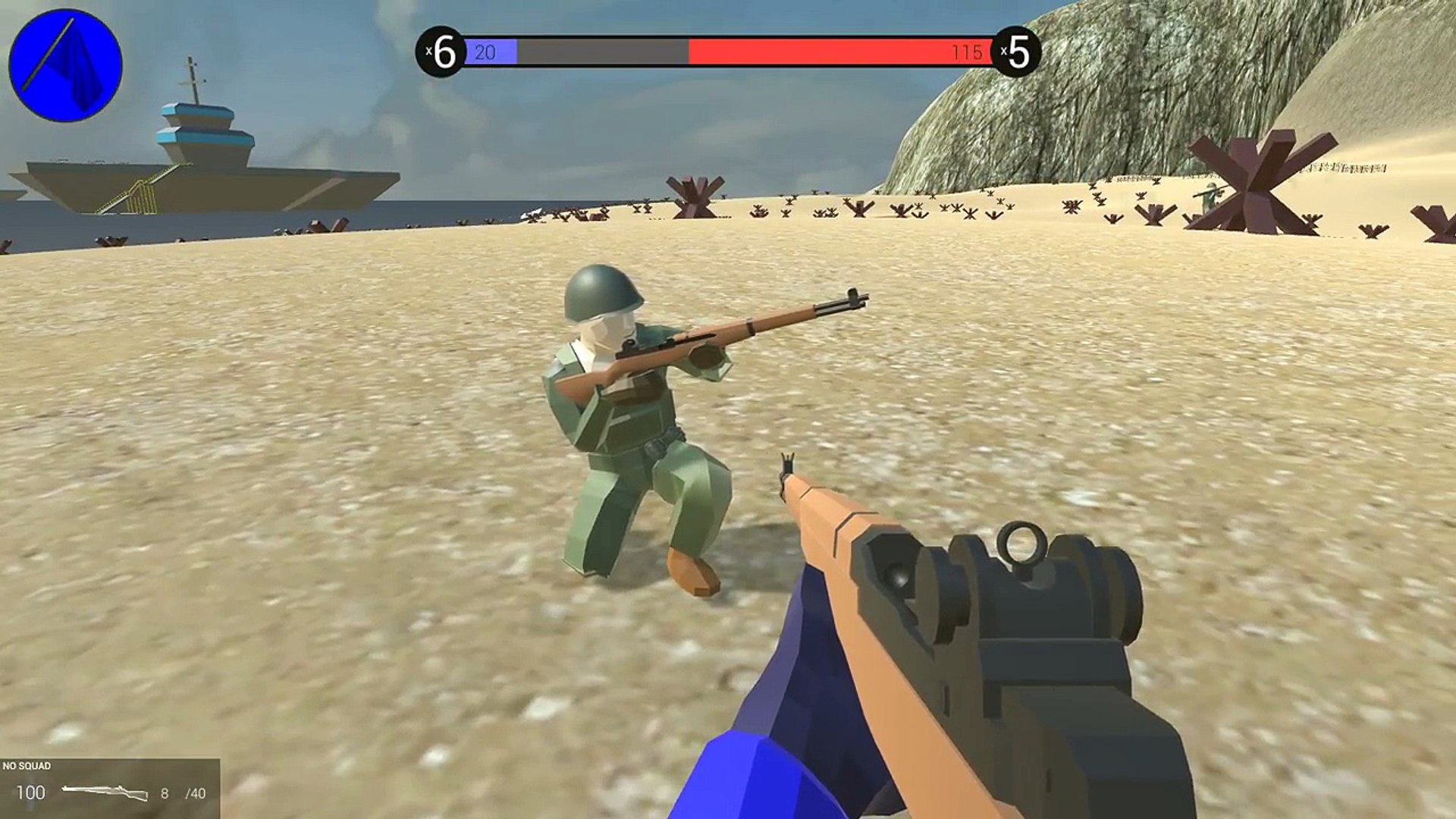 New M1 Garand Rifle Omaha Beach Invasion More Ravenfield Gameplay New Mods Maps And Update