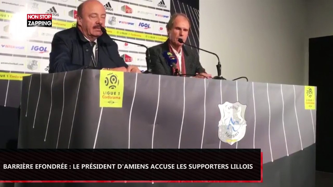 Barrière effondrée à Amiens : Bernard Joannin, le président d'Amiens, accuse les supporters de Lille