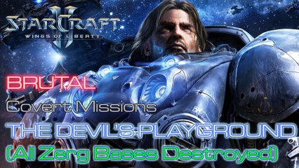 Descargar video: Starcraft II: Wings of Liberty - Brutal - Mission 6: The Devil's Playground B (All Bases Destroyed)