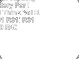 AGPtek SuperCapacity Liion Battery For IBM LENOVO ThinkPad R60 T60p R61 R61i R61e T400