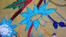 Hand embroidery. Hand embroidery flowers for beginners. embroidery stitches tutorial.