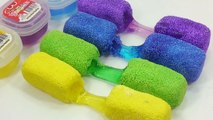 DIY How To Make Colors Cheese Stick Slime Foam Clay Learn Colors Clay Slime Surprise Egg