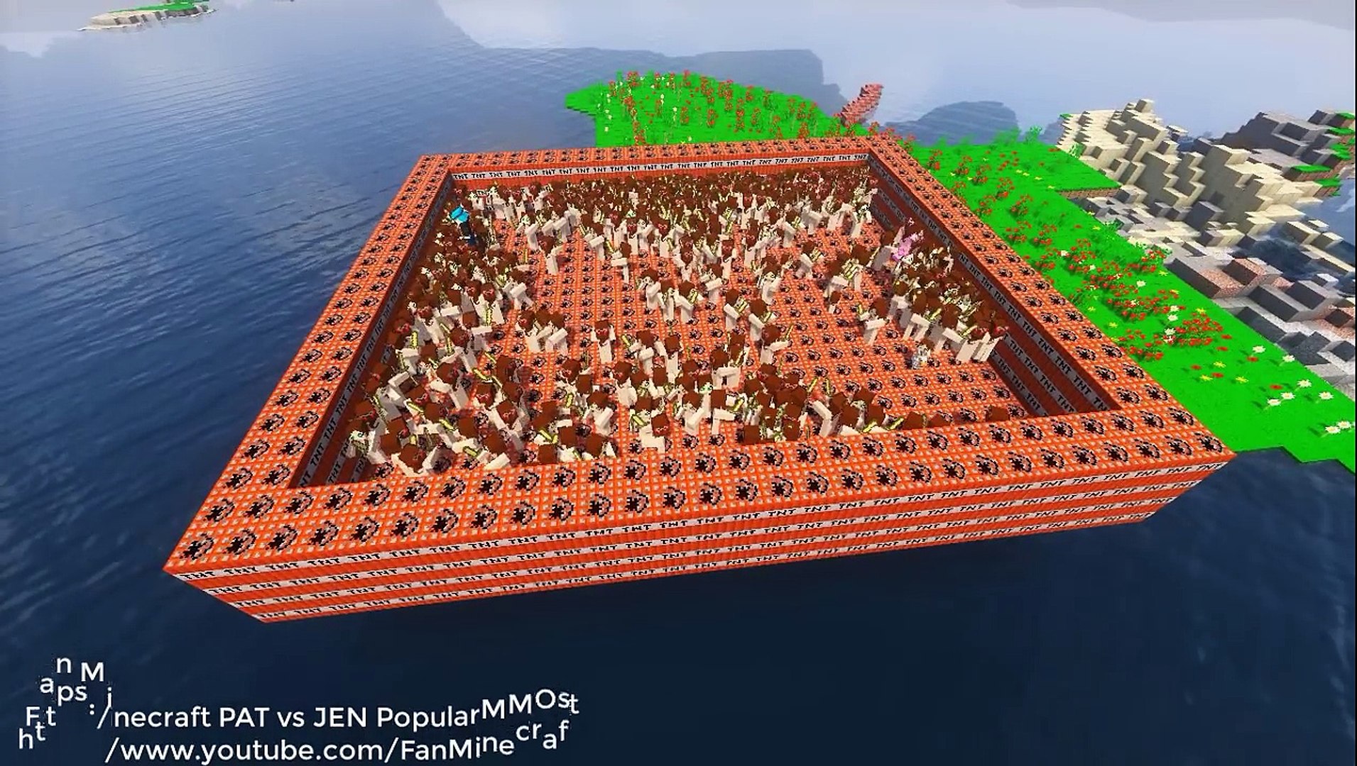 100 000 Tnt Vs Dantdm 999 999 Tnt Vs Pat And Jen Popularmmos Minecraft Video Dailymotion