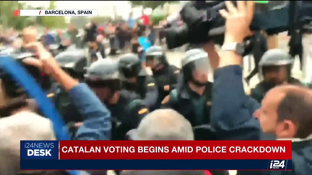 i24NEWS DESK |  Catalan voting begins Amid police crackdown | Sunday,October 1st 2017