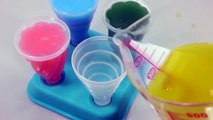 DIY How to Make Yogurt Juice Icecream Jelly Gummy Pudding Learn Colors Slime Clay Glitter