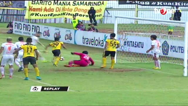 Highlight Liga 1 - Barito Putera vs Borneo FC (2-1)
