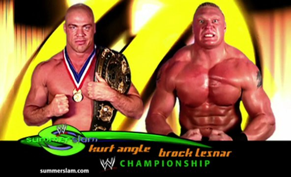 Kurt Angle vs. Brock Lesnar WWE Title (SummerSlam 2003)