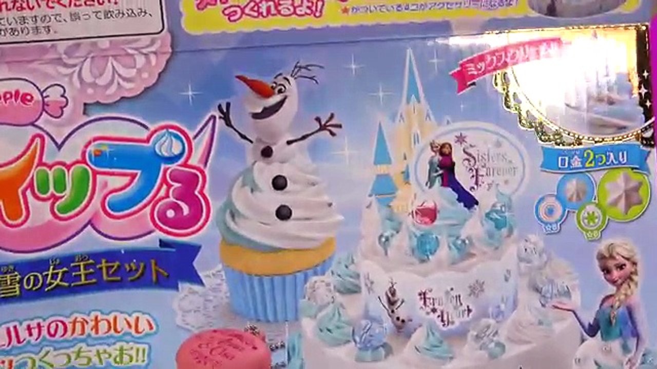 Queen Elsa Disney Frozen Whipple 2 Cupcakes Olaf Snowman Princess Anna Birthday Craft Unboxing