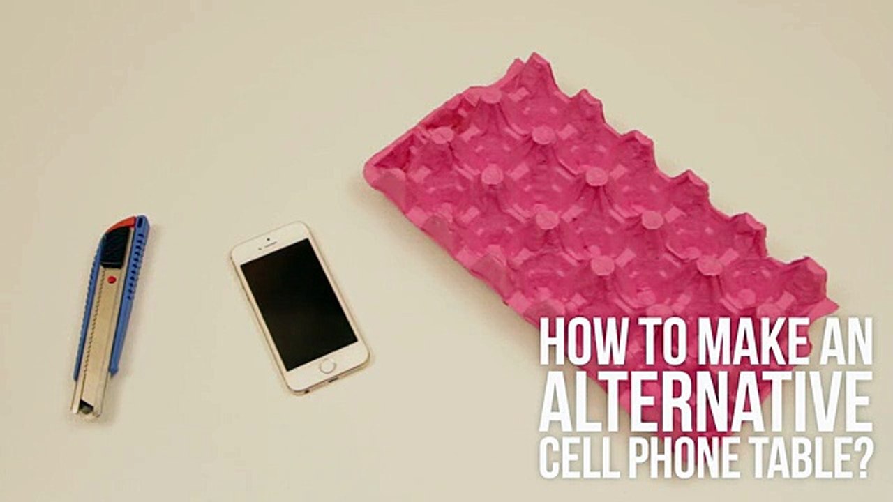 Easy Way To Make An Alternative Cell Phone Table