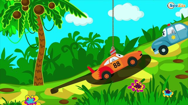 Le Camion de pompier Rouge et ses amis pour bébés - Dessin animé français - Voitures Pour Enfants