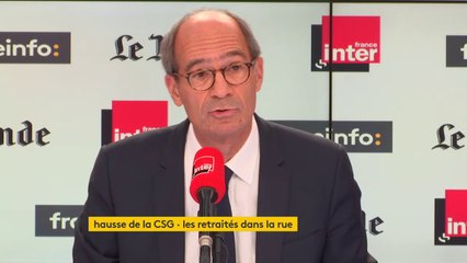 Eric Woerth contre l'augmentation de la CSG : "Les retraités, ils ont fait leur boulot"