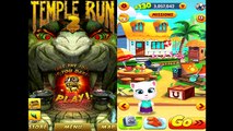 Temple Run 2 Lost Jungle VS Talking Tom Gold Run Gameplay