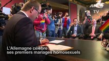 L'Allemagne célèbre ses premiers mariages homosexuels