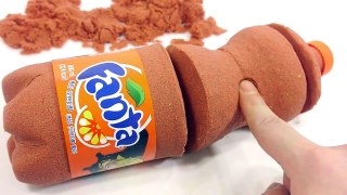 DIY How To Make Colors Kinetic Sand Fanta Learn Colors Orbeez Surprise Icecream
