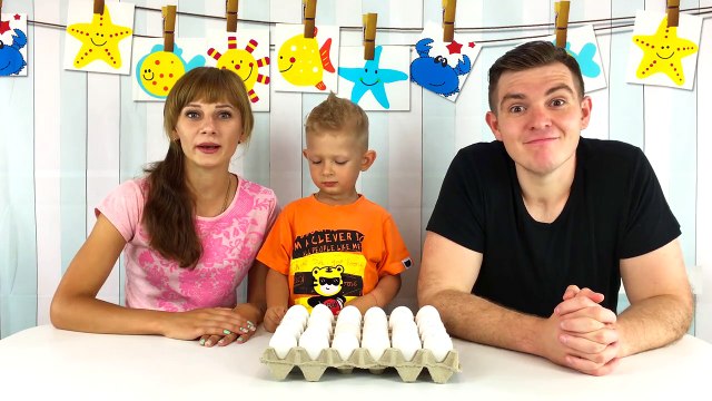 Пати Русская рулетка играем в игру с яйцами, бьем на голове. Party Russian Roulette game. 4К