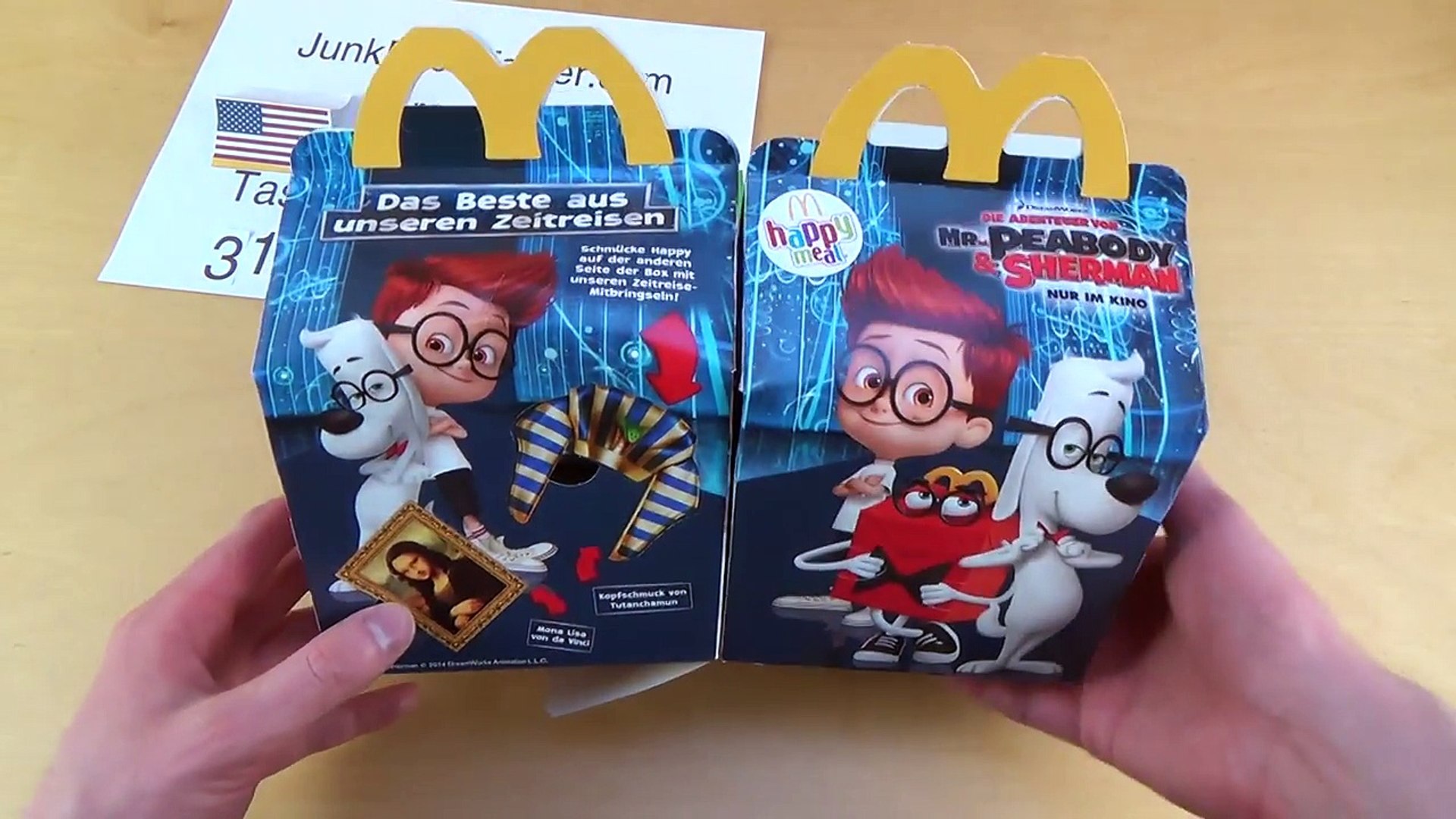Mr. Peabody & Sherman - Happy Meal Toys - Dailymotion Video