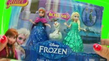 Disney Princess Rainbow Play Doh Dress Princess Anna Elsa Frozen Magic Clip Dolls