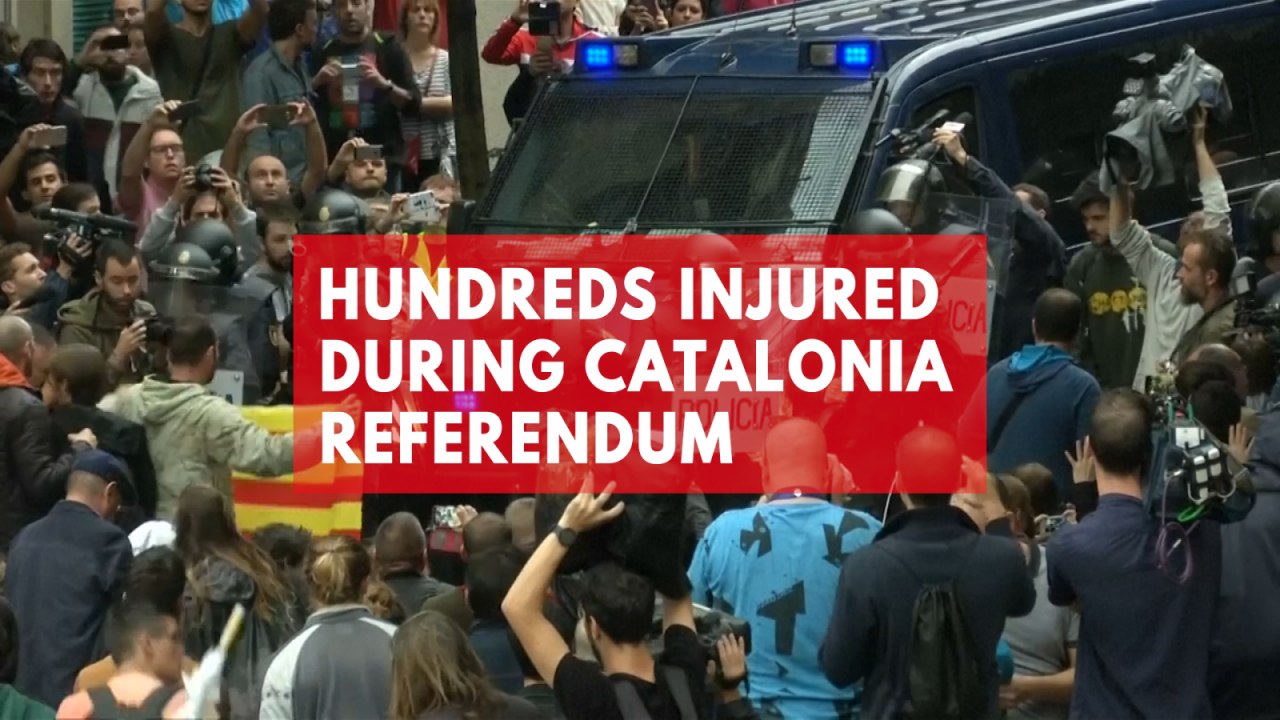 Hundreds injured in violence over Catalonia referendum