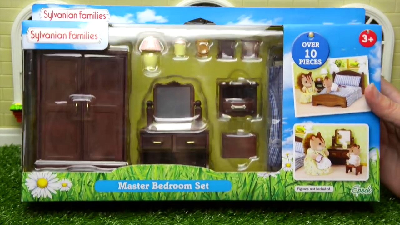 Sylvanian Families Calico Critters Parent Bedroom Bear Family Set Unboxing and Review - Kids Toys