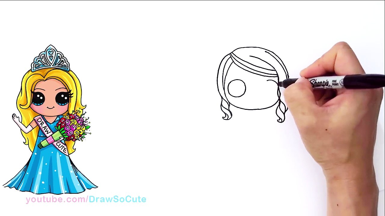 How to Draw a Cartoon Bride | Shopkins Bridie