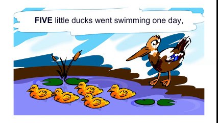 Five Little Ducks Went Swimming One Day