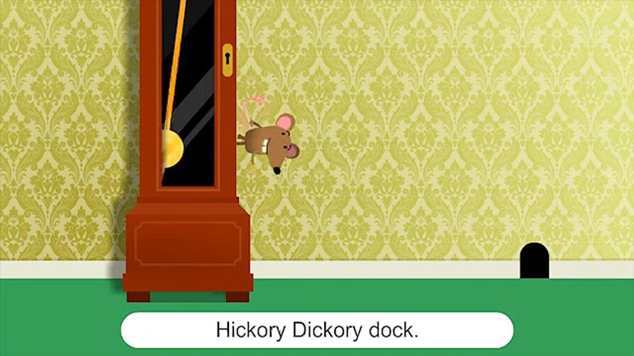 Hickory Dickory Dock - Nursery Rhyme With Lyrics   Cartoon Animation Rhymes & Songs for Children