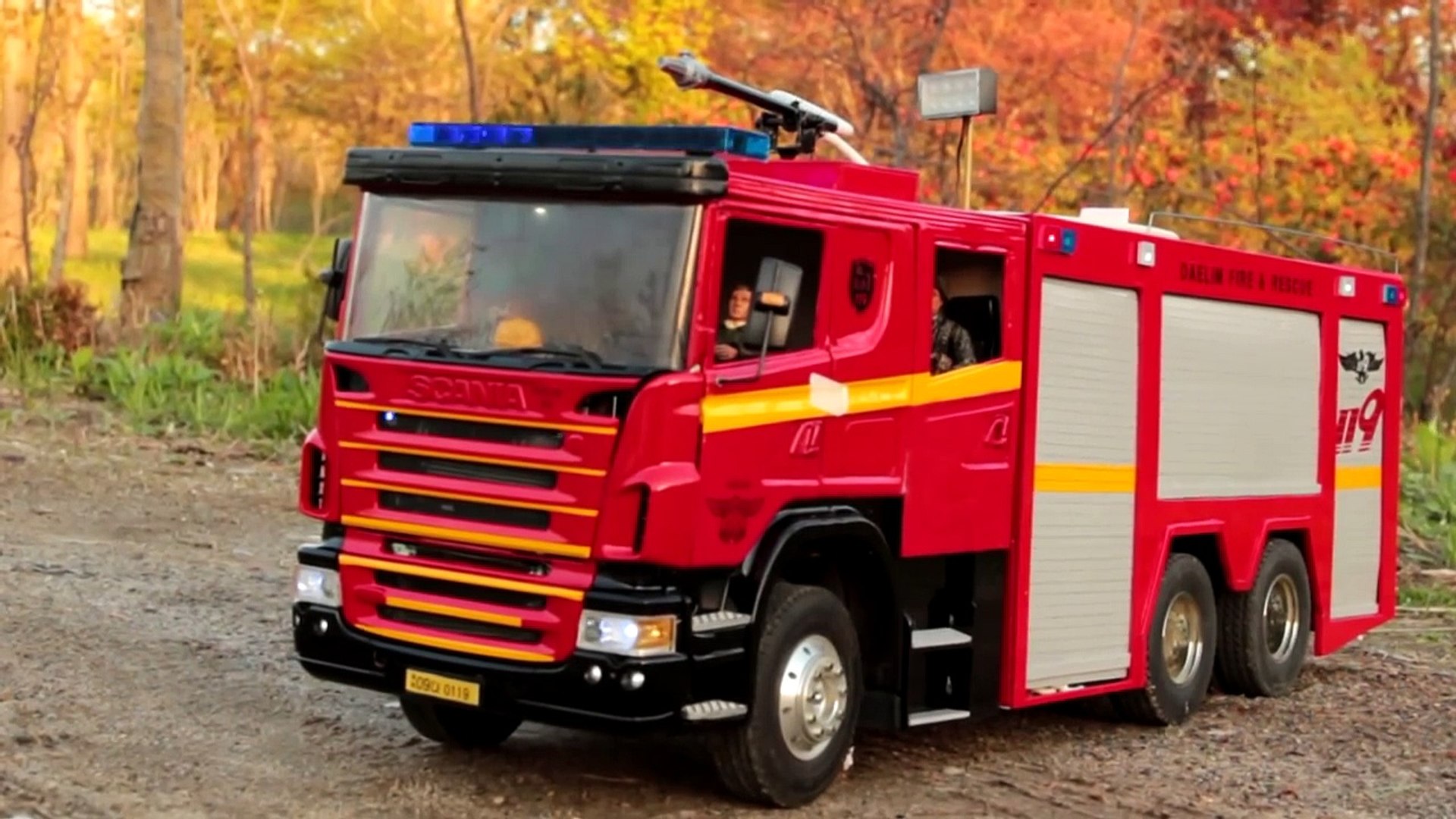 realistic rc fire truck