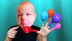 Crying Baby in Real Life - Learn Colors for Babies with Balloons and Finger Family Song