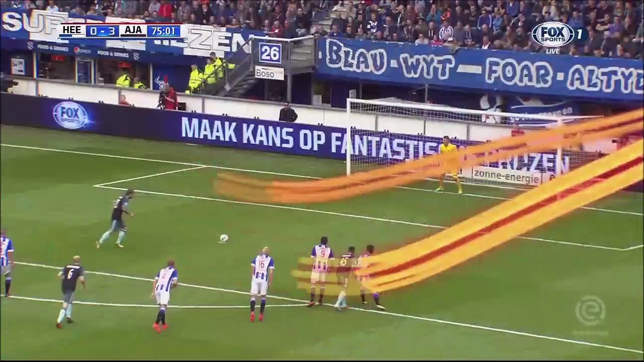Lasse Schöne Penalty Goal  - SC Heerenveen 0-3 AFC Ajax - Holland Eredivisie