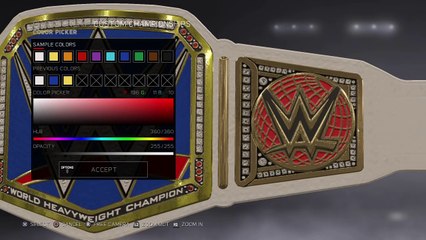 WWE 2K17: HOW TO MAKE WWE SMACKDOWN WOMENS CHAMPIONSHIP