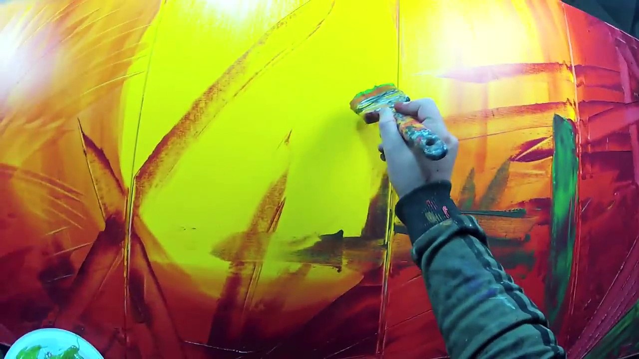 Learn How to Paint Abstr Painting with Acrylics video - Vitalba by John Beckley