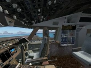 Boeing 747-400 Flight Simulation using TrackIr