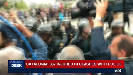 i24NEWS DESK | Catalonia: 337 injured in clashes with police | Sunday, October 1st 2017