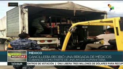 México agradece la ayuda humanitaria enviada por Cuba