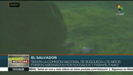 El Salvador: realizan sepelio a niños asesinados en la Guerra Civil