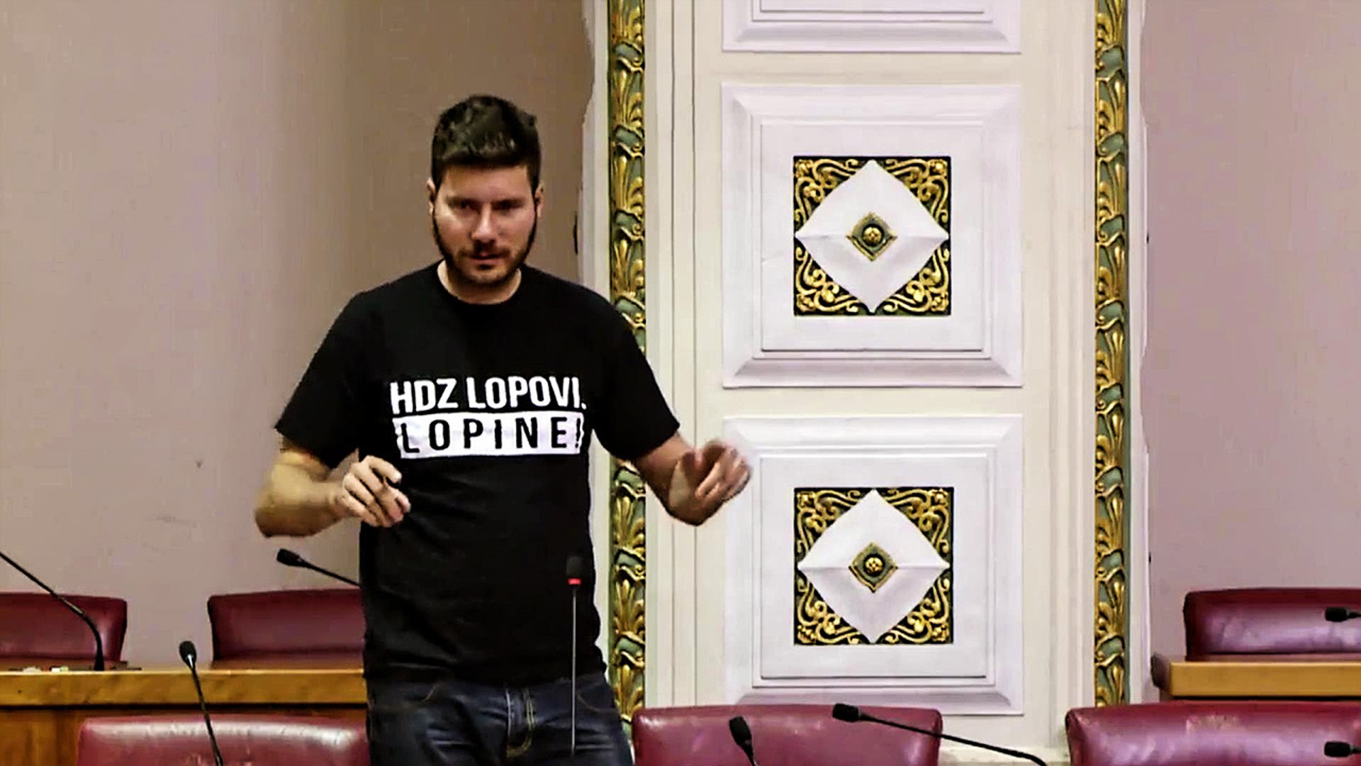 Pernar: "Zašto smeta majica: HDZ LOPOVI. LOPINE!?" - video Dailymotion