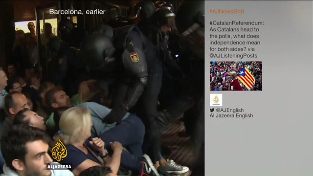 Catalonia referendum: Fierce clashes captured by Al Jazeera in Barcelona