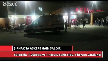 Şırnak’ta üs bölgesine saldırı