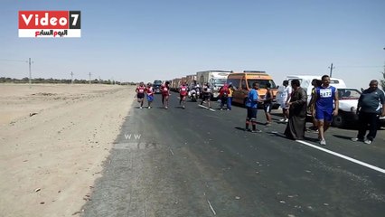 ماراثون للجرى بمحافظة الوادى الجديد على هامش الاحتفال بعيدها القومى