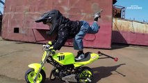 3 Year Old Motorcycle Stunt Rider!